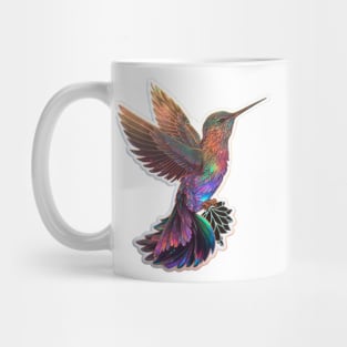 Holographic Puffy Hummingbird Mug